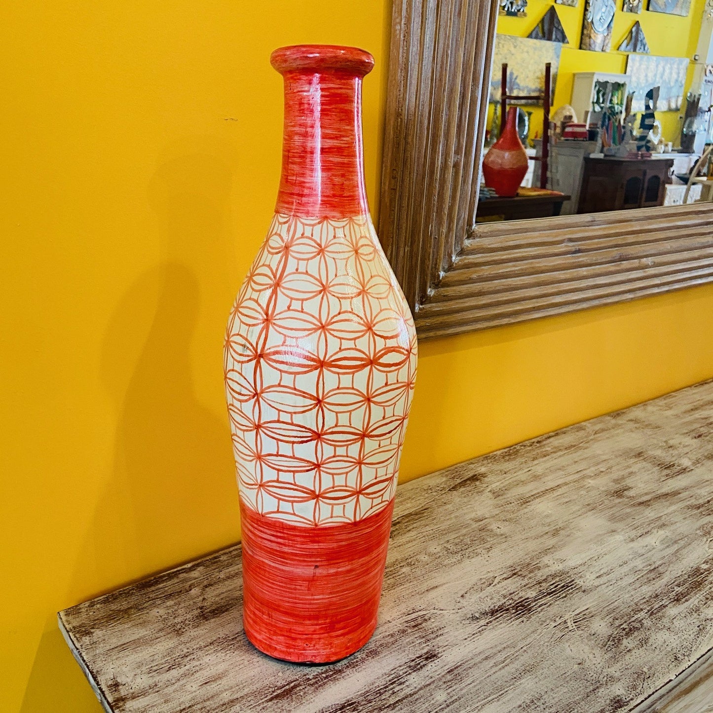 Terracotta Bottle Vases Ethnic Ornaments