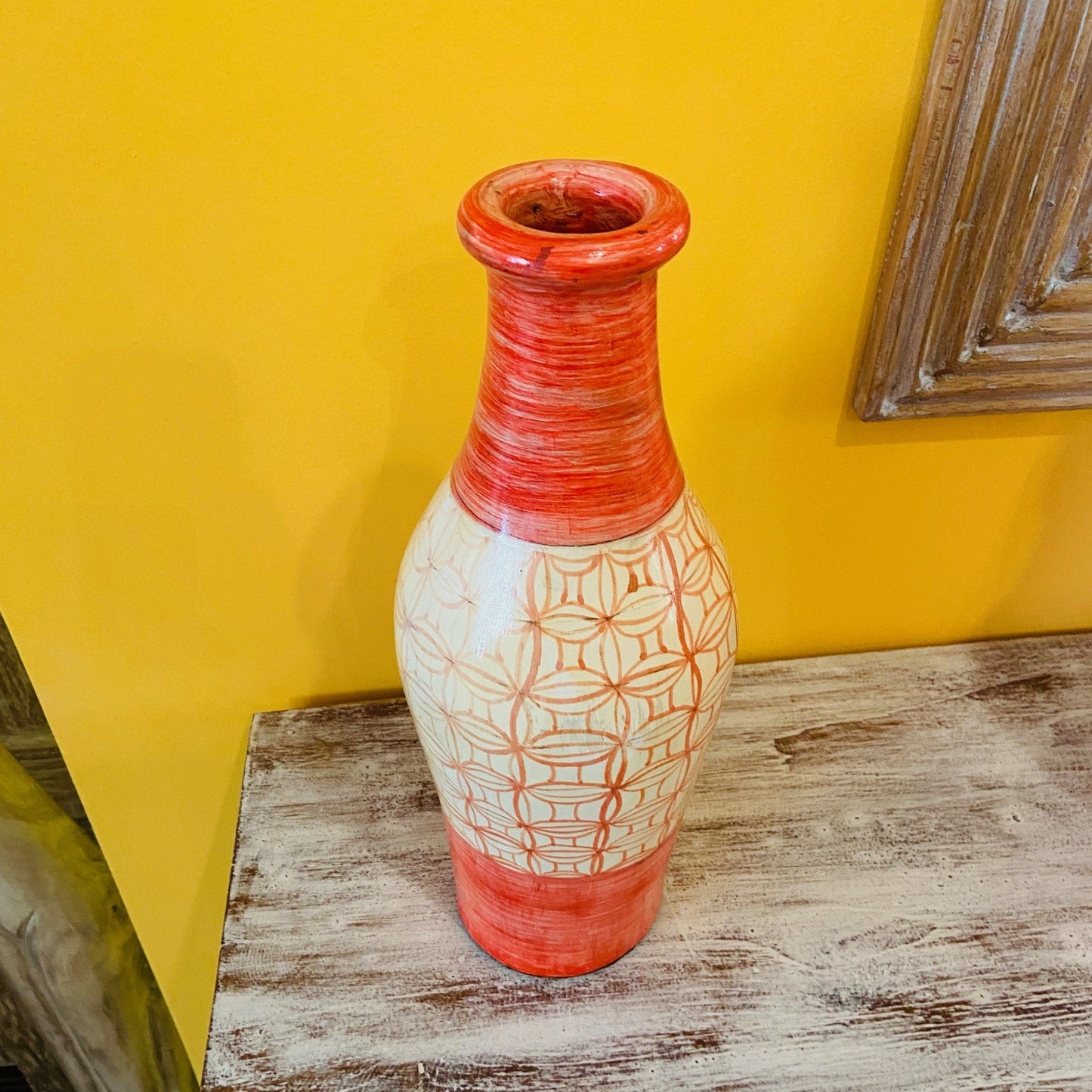 Terracotta Bottle Vases Ethnic Ornaments