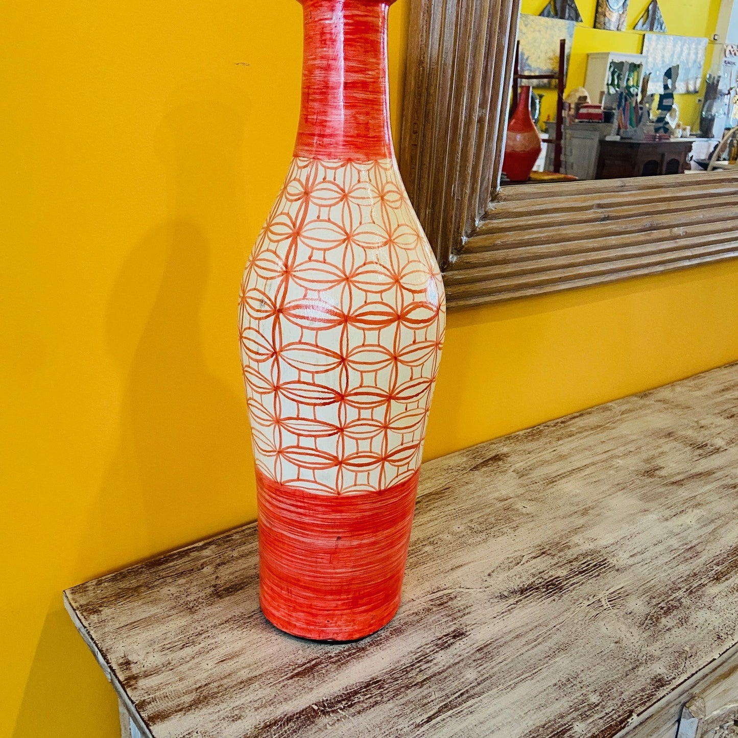 Terracotta Bottle Vases Ethnic Ornaments