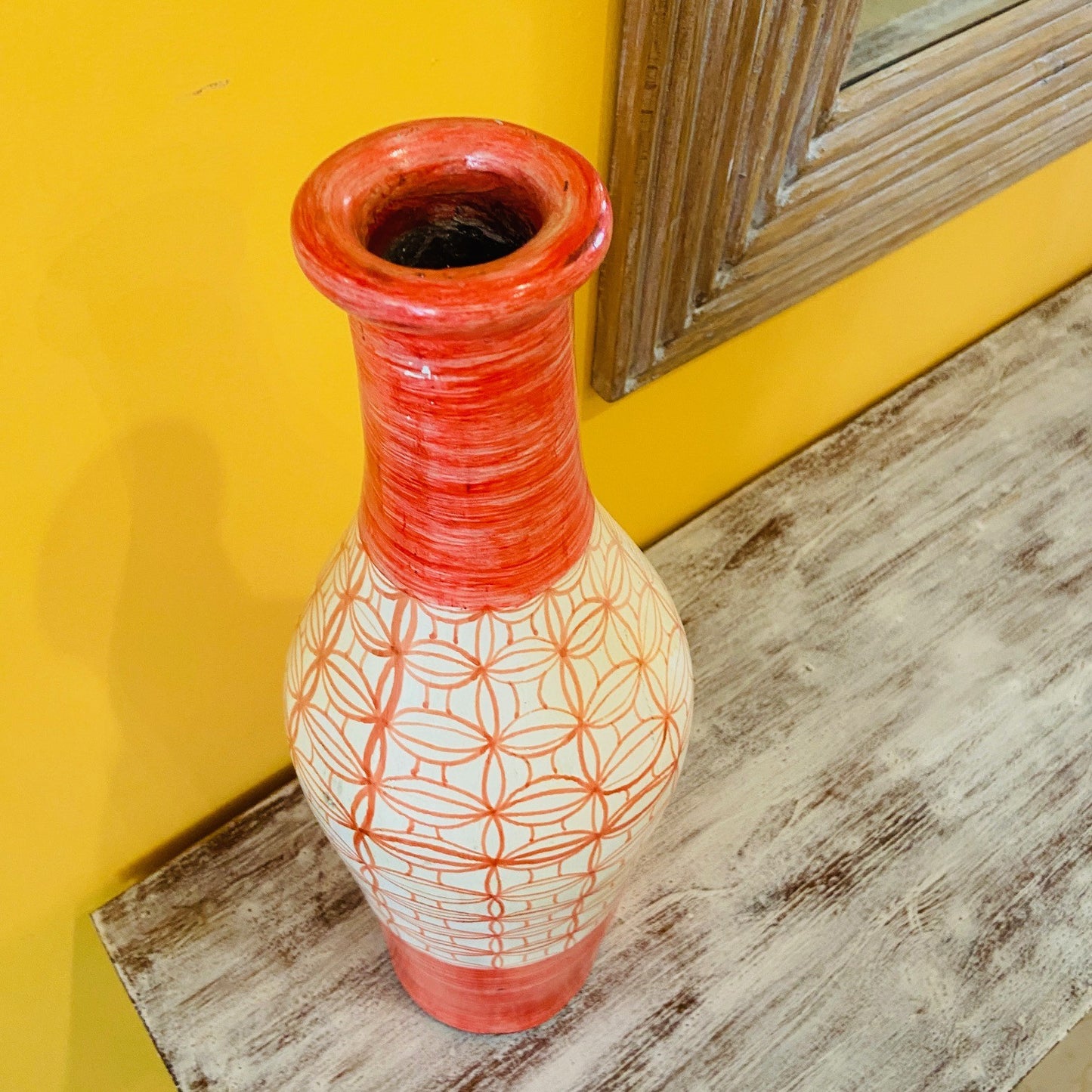 Terracotta Bottle Vases Ethnic Ornaments