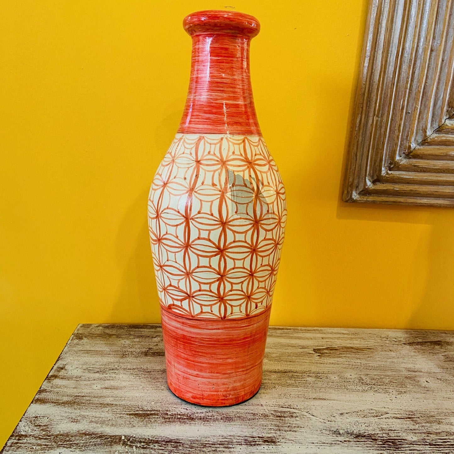 Terracotta Bottle Vases Ethnic Ornaments