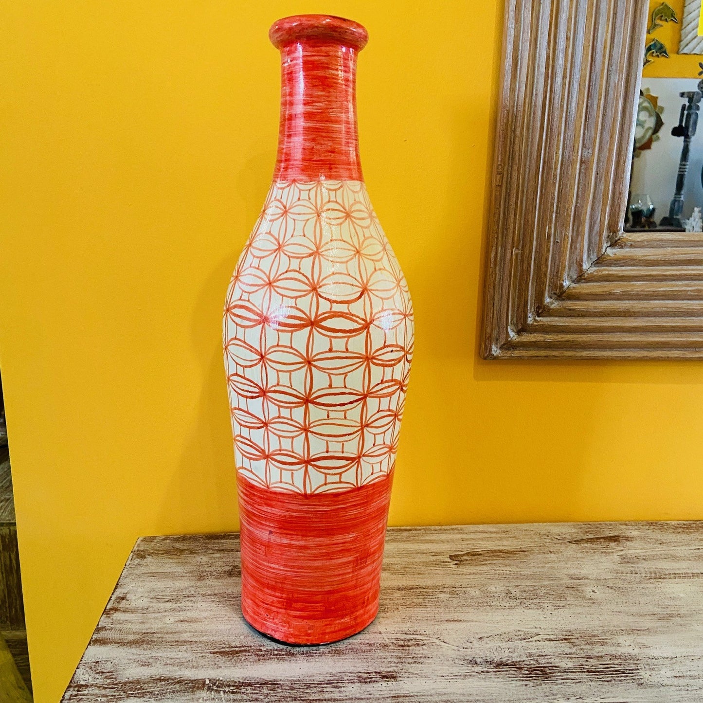 Terracotta Bottle Vases Ethnic Ornaments