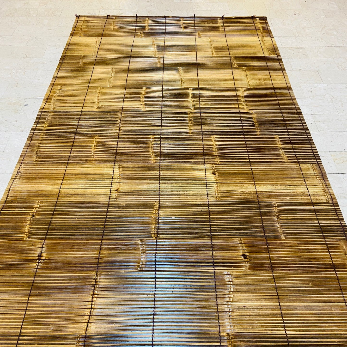 Tapis en bambou, décoration ethnique, séparateur de pièce ou rideau