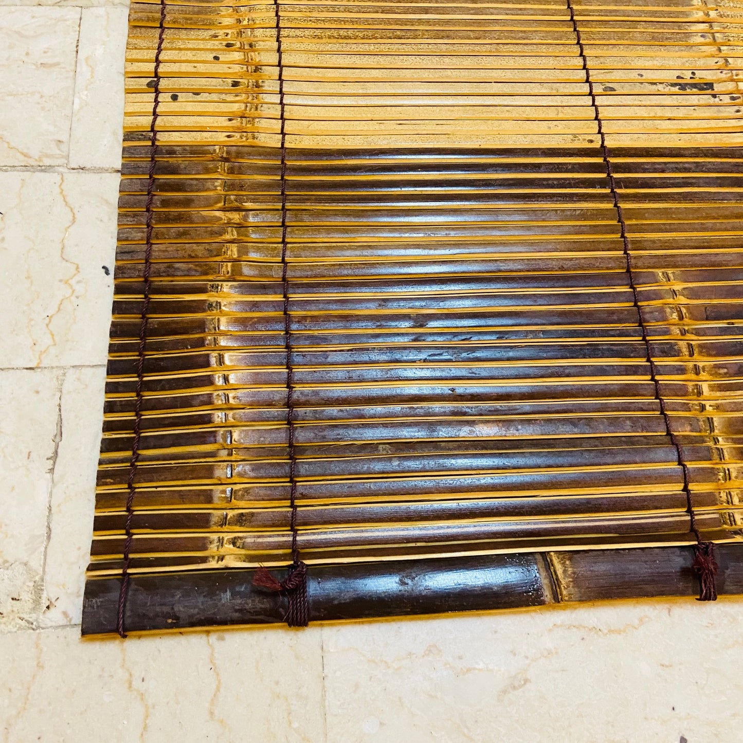 Tapis en bambou, décoration ethnique, séparateur de pièce ou rideau