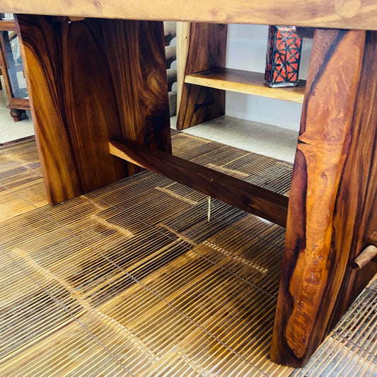 Tavolo etnico fetta intera suar scrivania rustica