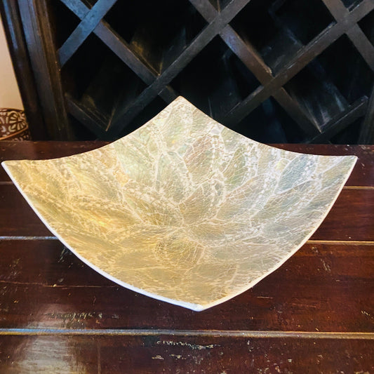 Vassoio Madre Perla Argento Centro Tavola Piatto