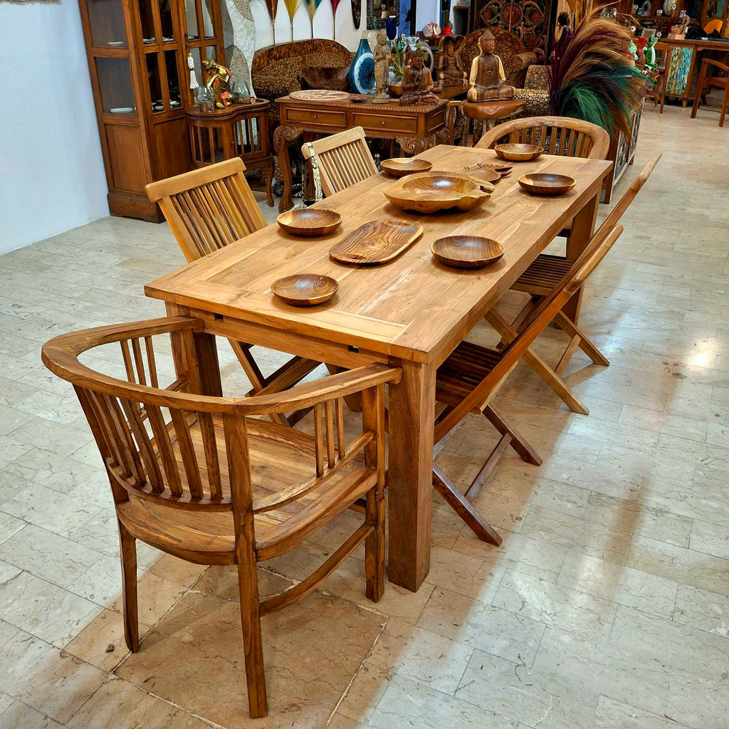 Sedia pieghevole in legno teak massello - ETNICBAY
