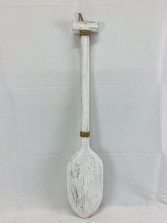 Mobilier ethnique décoratif de collection en forme de pagaie tribale
