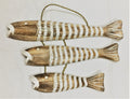 Pesci Set In Legno Deco Parete Stile Marinaro
