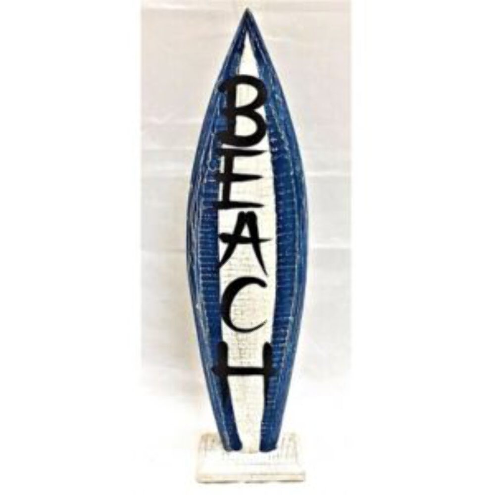 Tavola da surf deco in legno arredamento etnico