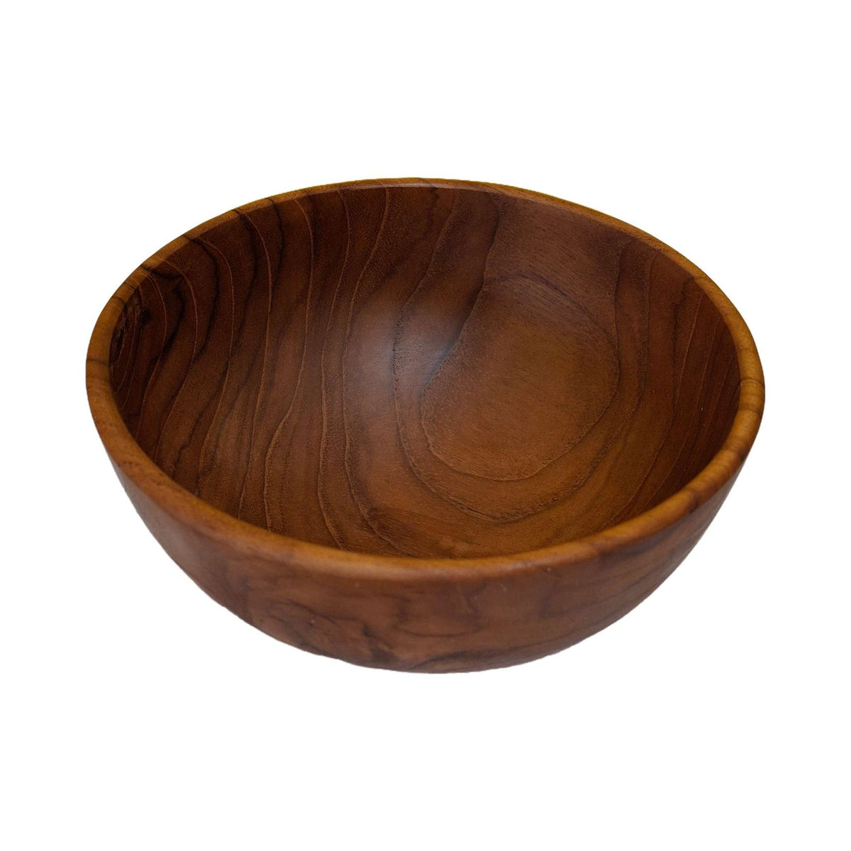 Ciotola in legno teak svuota tasche soprammobile