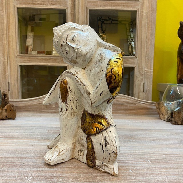 Buddha Statuette Sculpture Yoga Relax Meditation