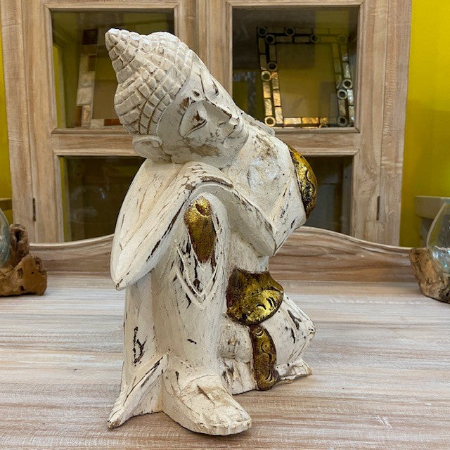 Buddha Statuette Sculpture Yoga Relax Meditation