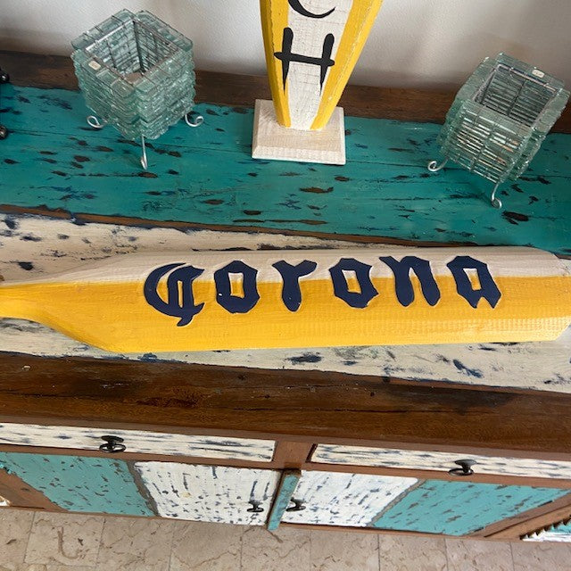 Corona pagaia in legno remo decorativo etnico - ETNICBAY
