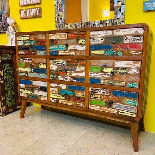 Commode ethnique buffet vintage