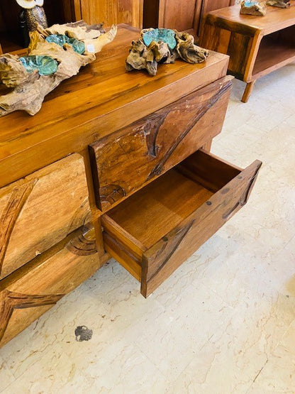 Ethnic chest of drawers tribal tv stand sideboard