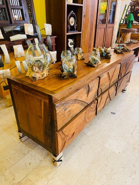 Ethnic chest of drawers tribal tv stand sideboard