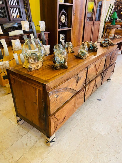 Ethnic chest of drawers tribal tv stand sideboard
