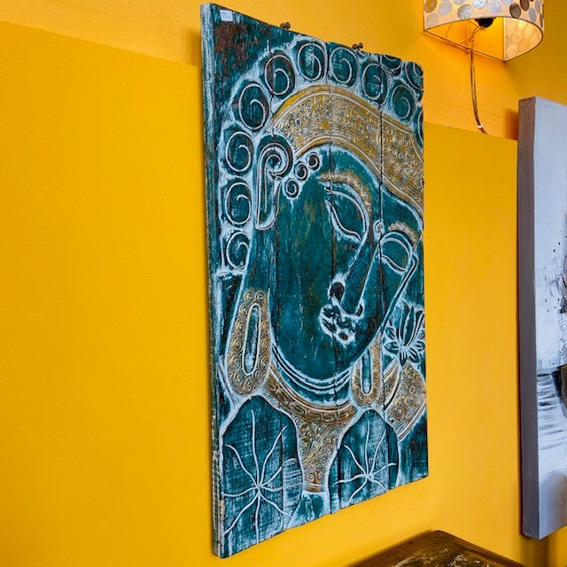 Peinture de Bouddha en bois de style ethnique oriental