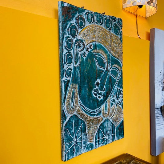 Peinture de Bouddha en bois de style ethnique oriental