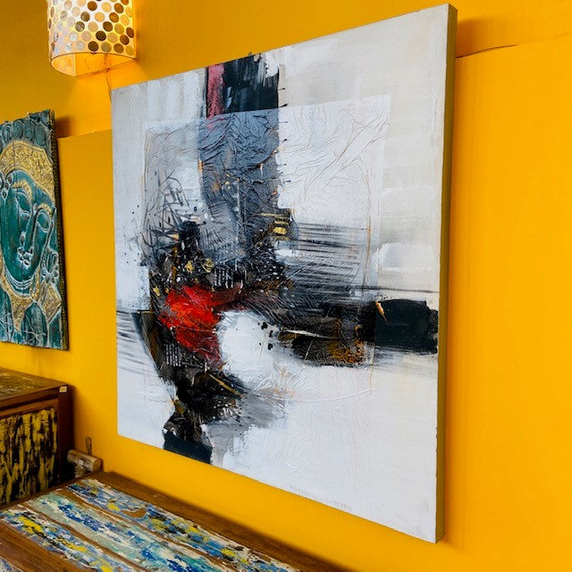 Quadro astratto arte moderna dipinto su tela - ETNICBAY