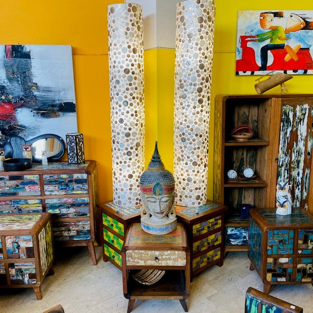 Peinture de Bouddha en bois de style ethnique oriental