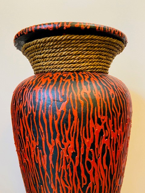 Decorative terracotta vase ethnic decor