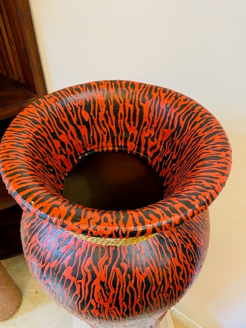 Vaso decorativo in terracotta arredamento etnico - ETNICBAY