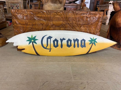 Panneau décoratif en forme de cœur en bois style surfeur