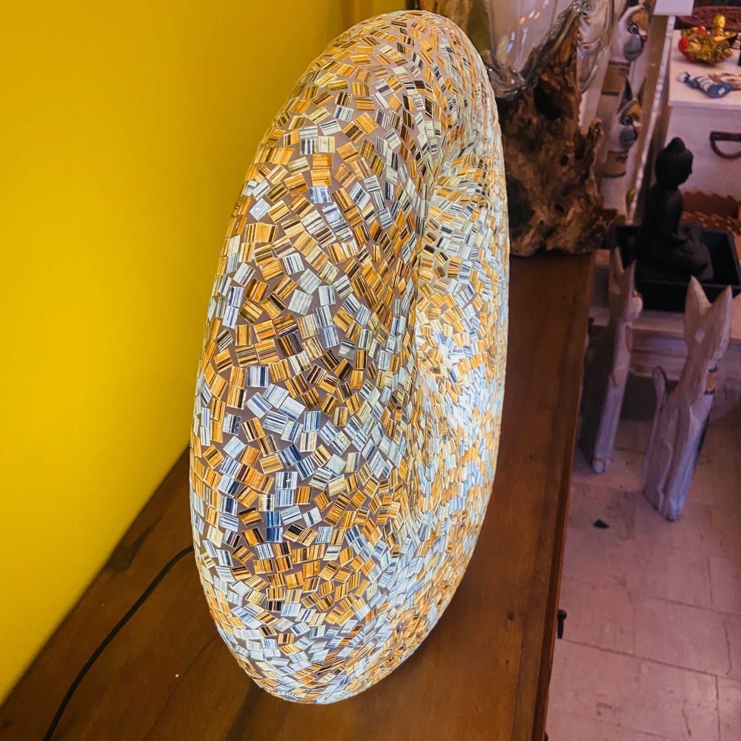 Abatjour Mosaico Vetro Lampada Etnica Art Deco