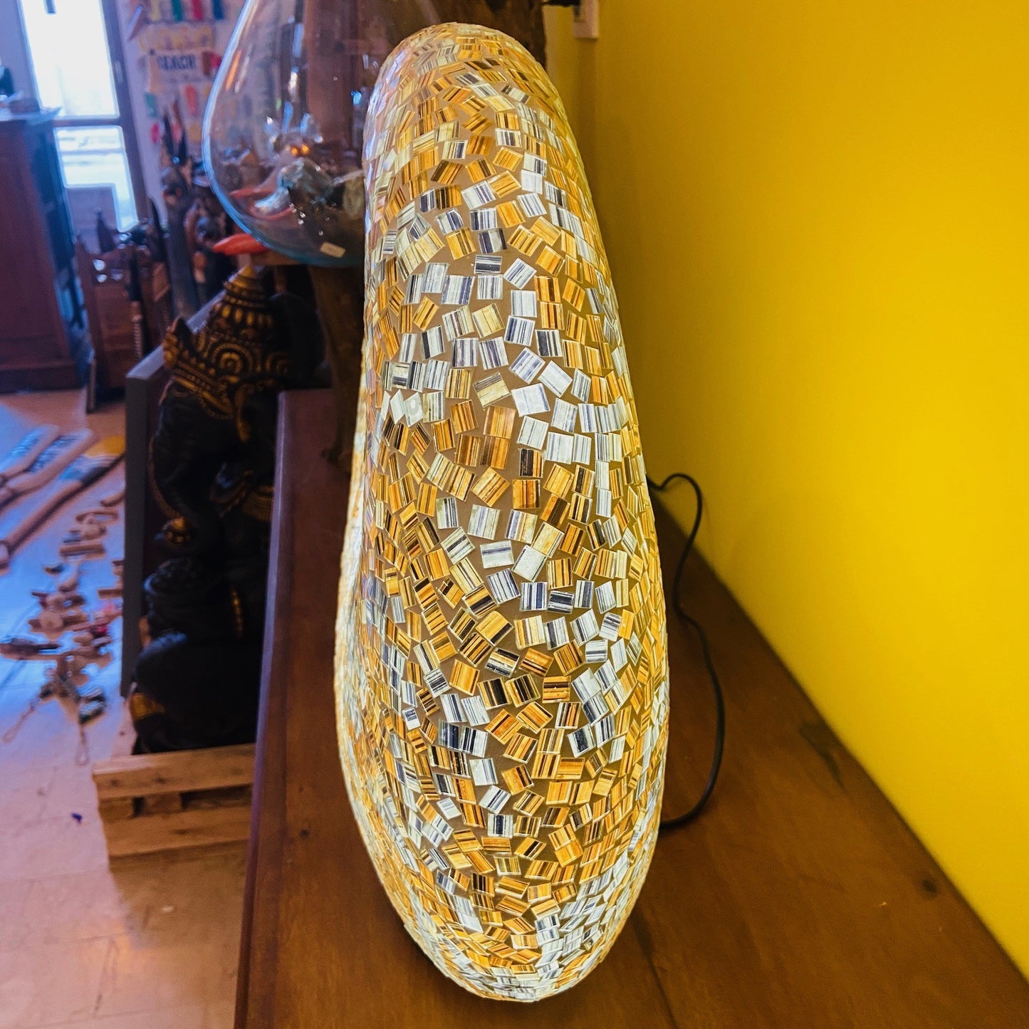 Abatjour Mosaico Vetro Lampada Etnica Art Deco