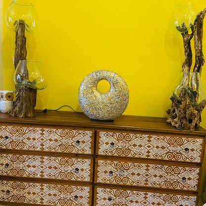 Abatjour Mosaico Vetro Lampada Etnica Art Deco