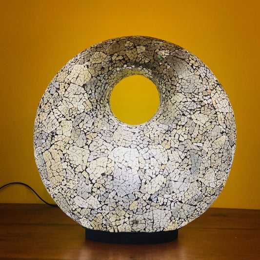 Abatjour Vetro Lampada Etnica Mosaico Art Deco
