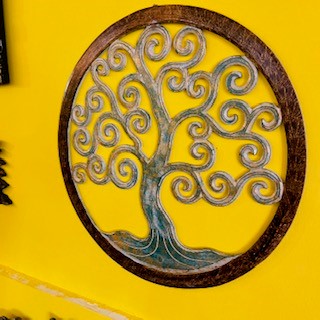 Panneau ethnique Arbre de vie Sacré Om