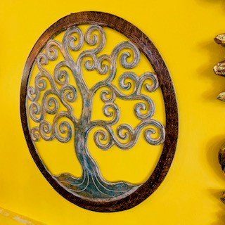 Panneau ethnique Arbre de vie Sacré Om