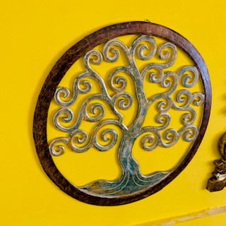 Panneau ethnique Arbre de vie Sacré Om