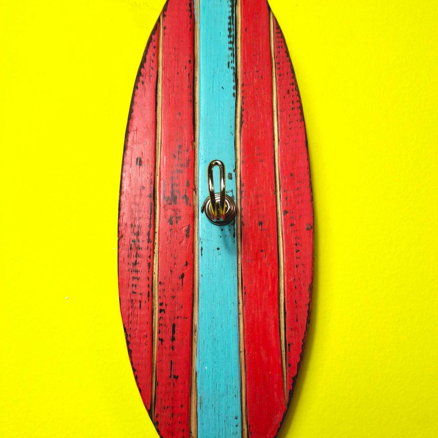 Appendiabiti da parete stile surfista in legno