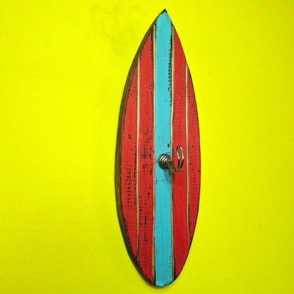 Appendiabiti da parete stile surfista in legno