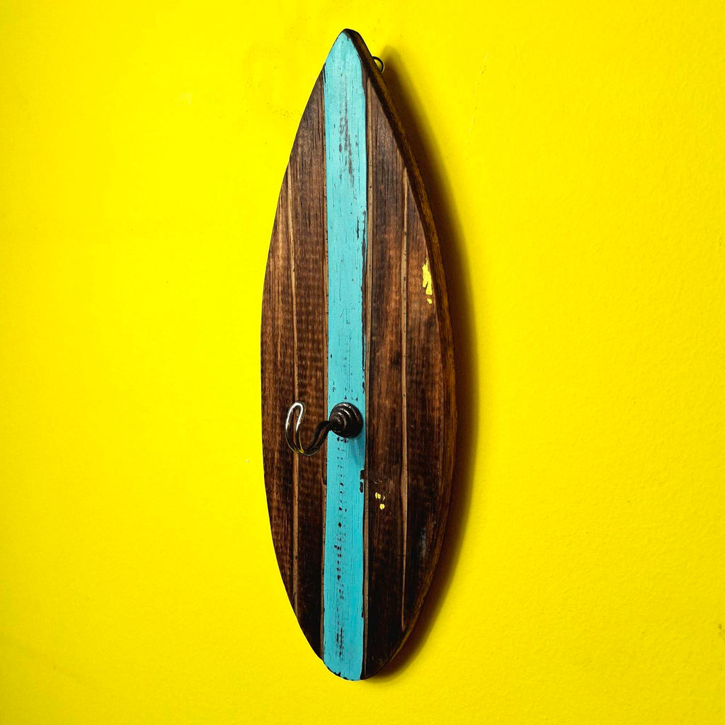 Appendiabiti attaccapanni in legno tavola surf