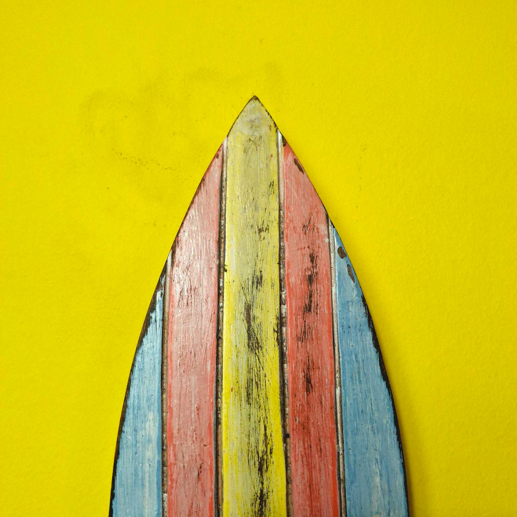 Attaccapanni etnico stile surfista in legno