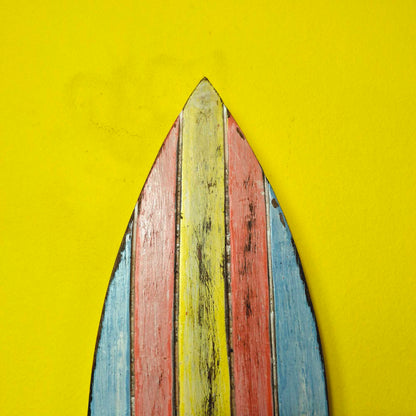Appendiabiti singolo stile surfista in legno