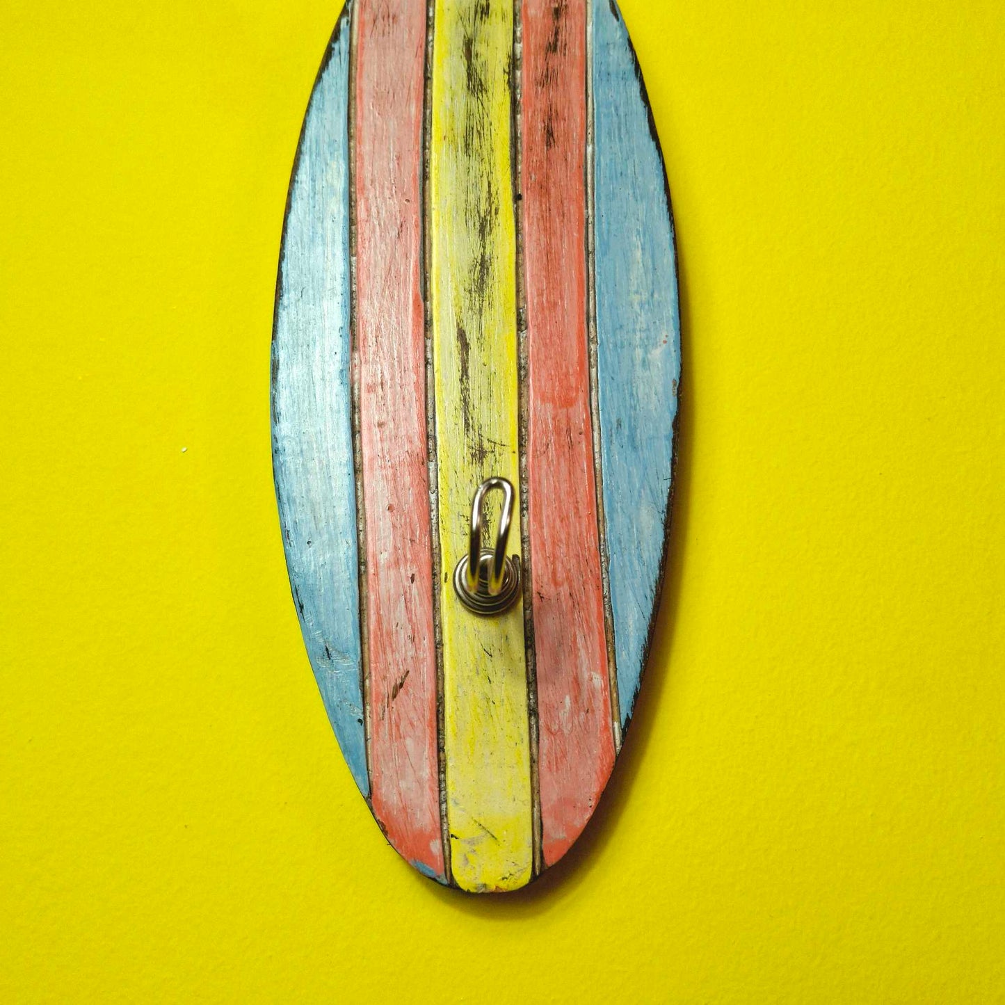 Appendiabiti singolo stile surfista in legno