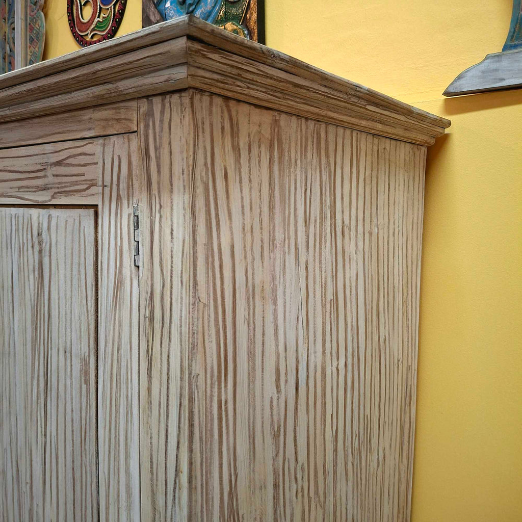 Armadio etnico in teak shabby chic guardaroba arte povera