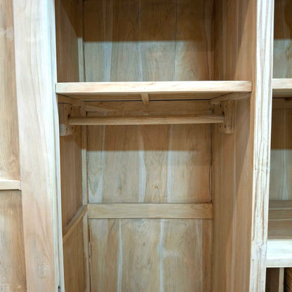 Armadio etnico in teak shabby chic arte povera