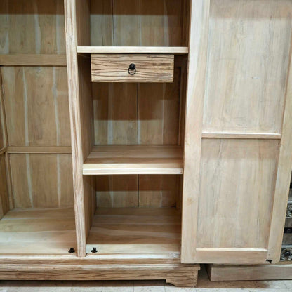 Armadio etnico in teak shabby chic arte povera