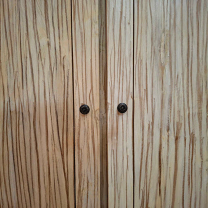 Armadio etnico in teak shabby chic arte povera