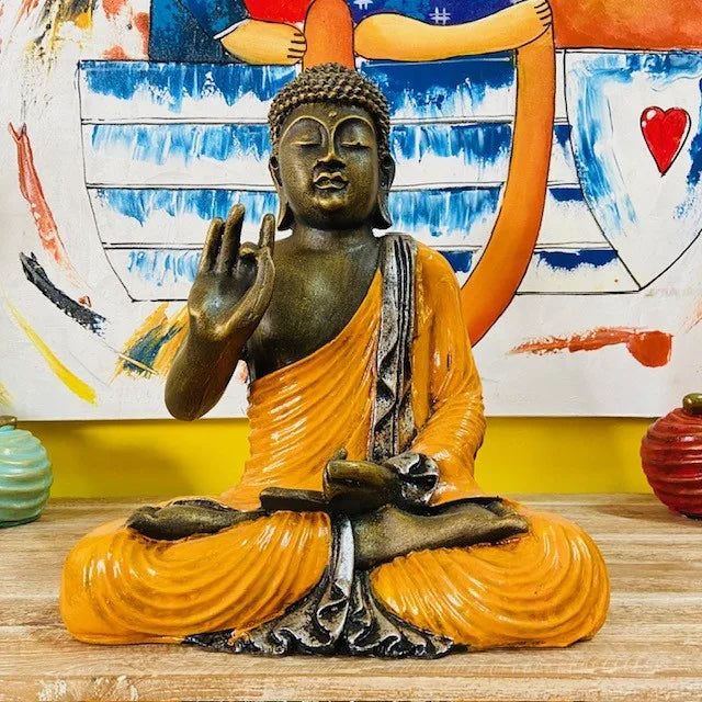 Statua Buddha in Meditazione Yoga Relax Orientale