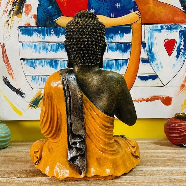 Statua Buddha in Meditazione Yoga Relax Orientale