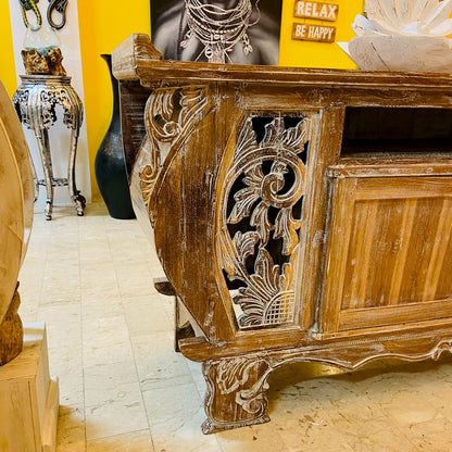 Meuble TV Buffet Meubles Ethnique Teck Shabby Vintage