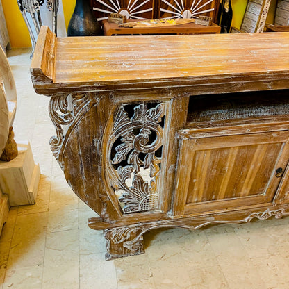 Meuble TV Buffet Meubles Ethnique Teck Shabby Vintage